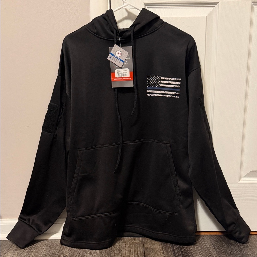 Concealed Carry Thin Blue Line Hoodie - Picture 2 of 8
